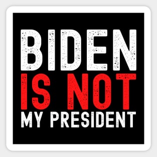 Joe Biden Is Not My President Simple Test Design Sticker